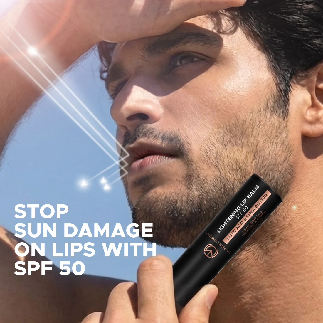 Lightening Lip Balm for Men | Reduces Lip Darkness | Sun Protection with SPF 50 | Nourishes & Hydrates - Image 4