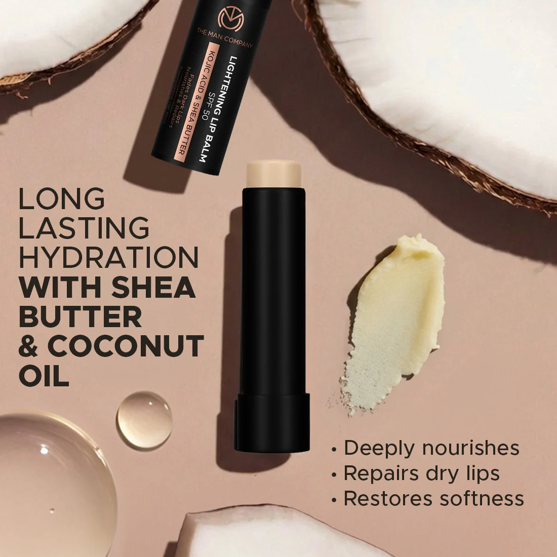 Lightening Lip Balm for Men | Reduces Lip Darkness | Sun Protection with SPF 50 | Nourishes & Hydrates - Image 5