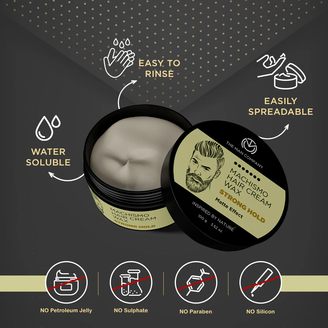 Machismo Cream Wax | Almond Oil & Vitamin E - Image 4