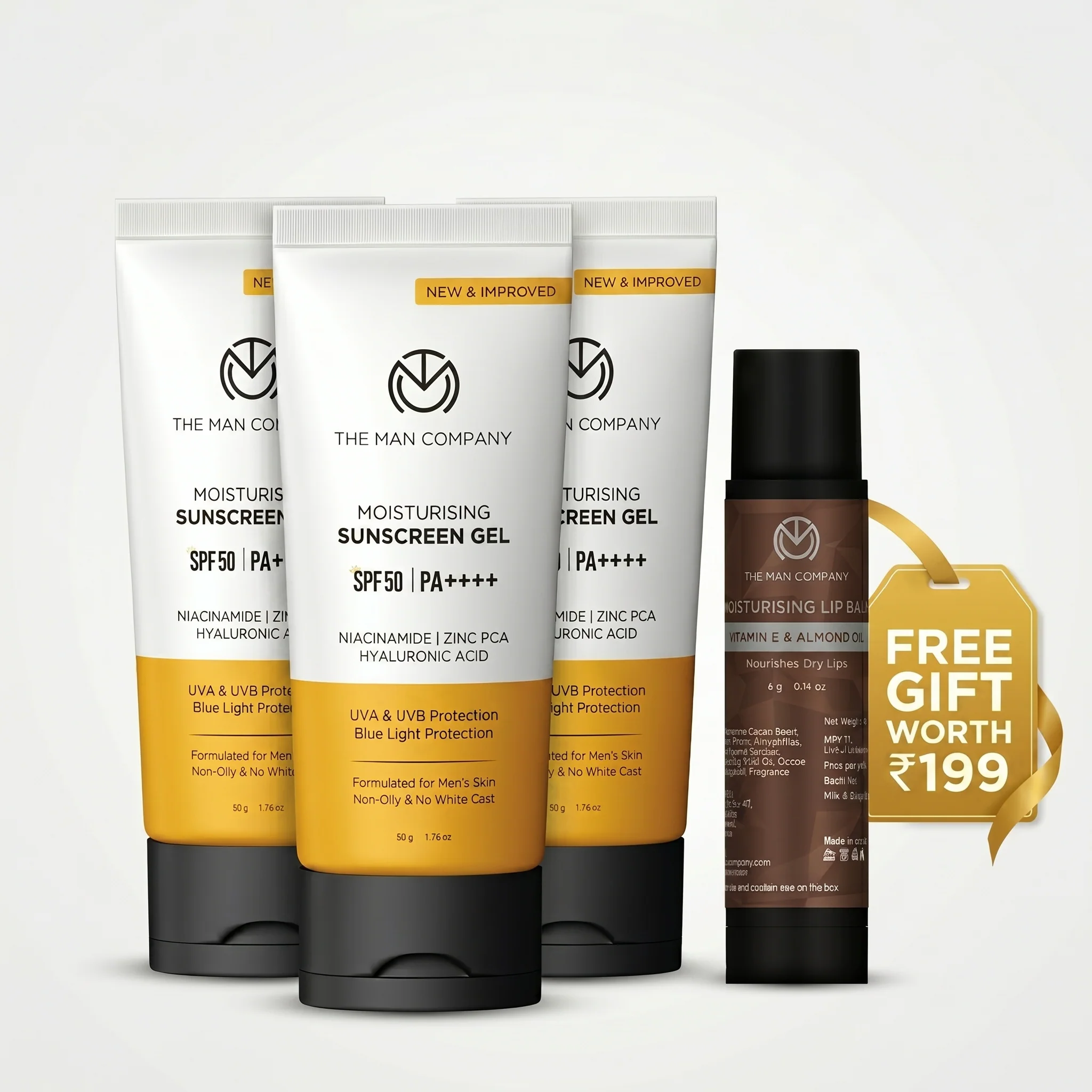 Moisturising Sunscreen Gel for Men | SPF50 PA++++ - Image 20
