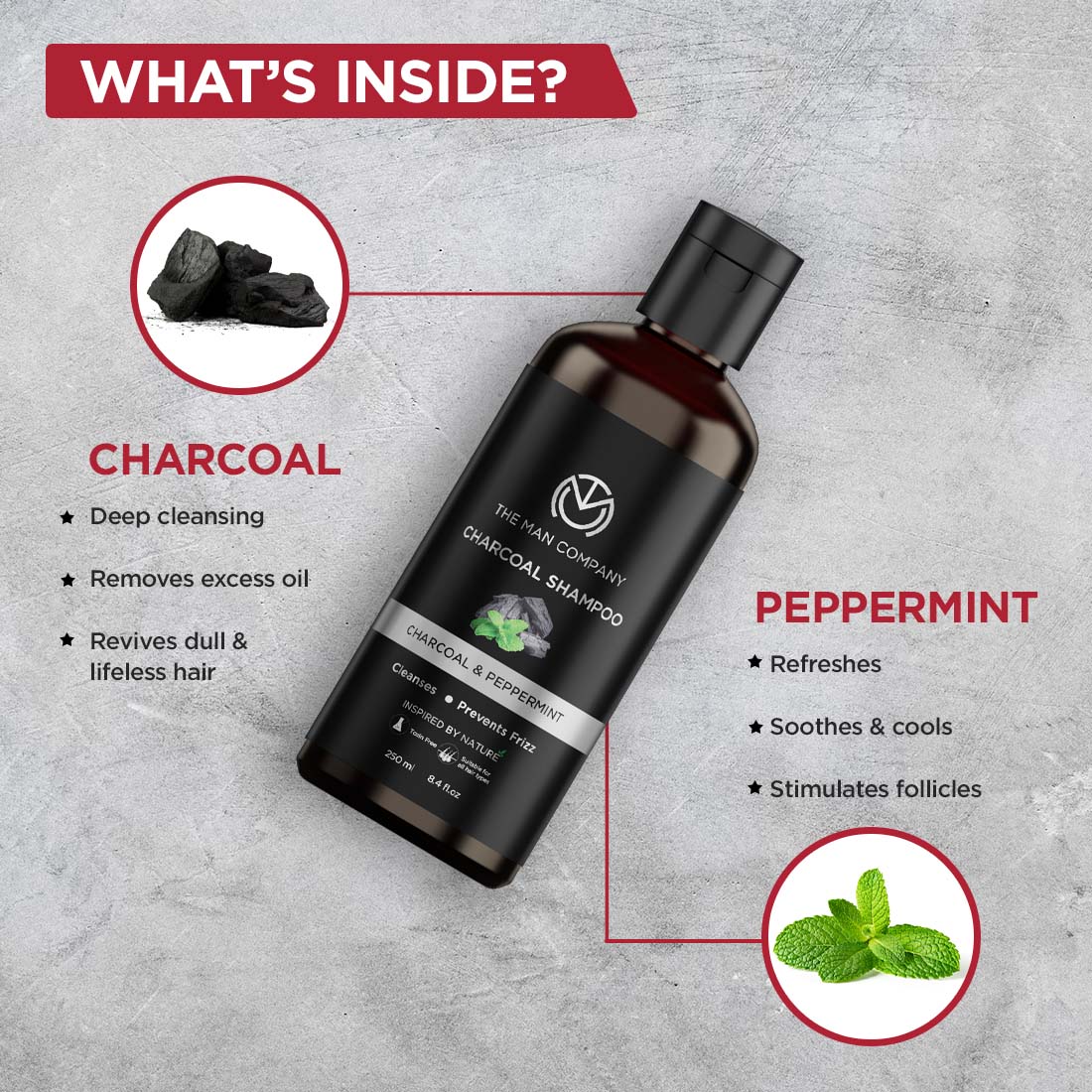 Charcoal Shampoo | Charcoal & Peppermint - Image 2