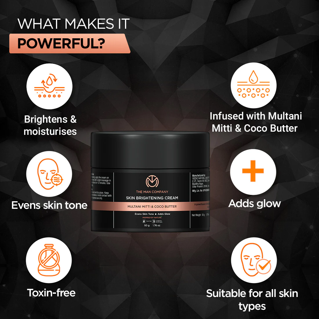 Skin Brightening Cream | Multani Mitti & Coco Butter - Image 3