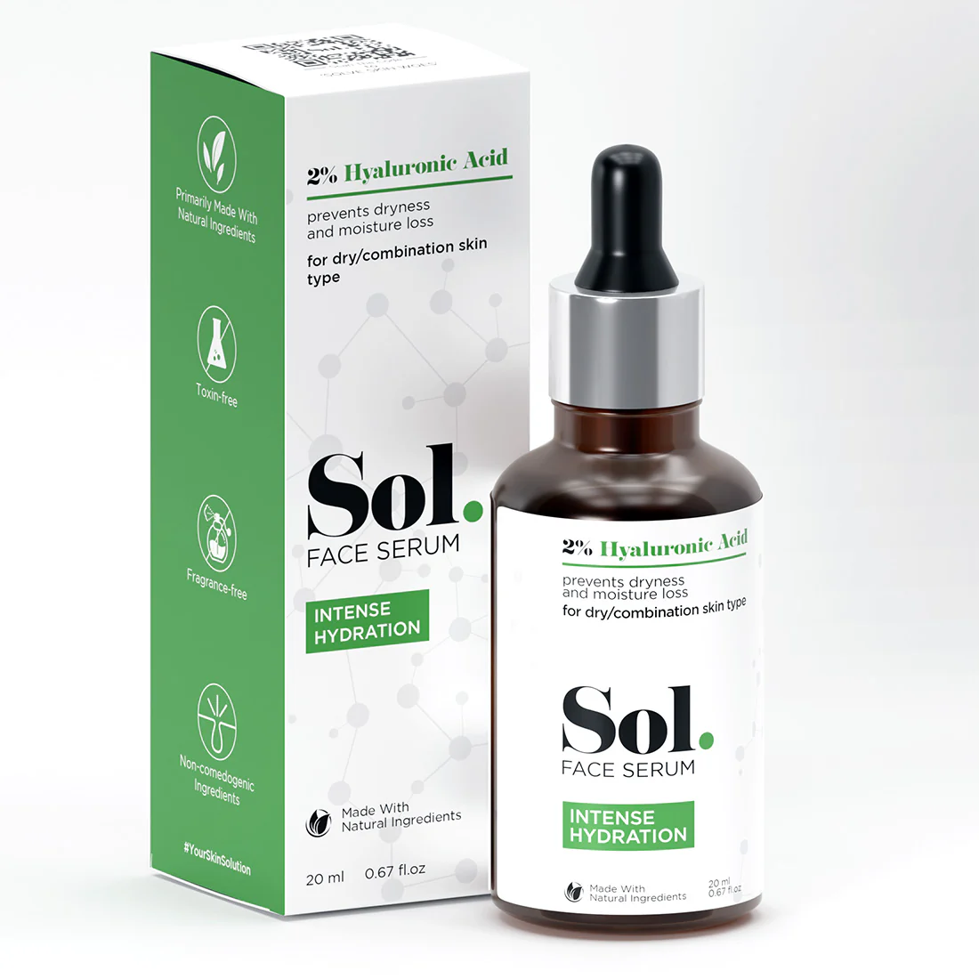 Sol. 2% Hyaluronic Acid Intense Hydration Face Serum - Image 8
