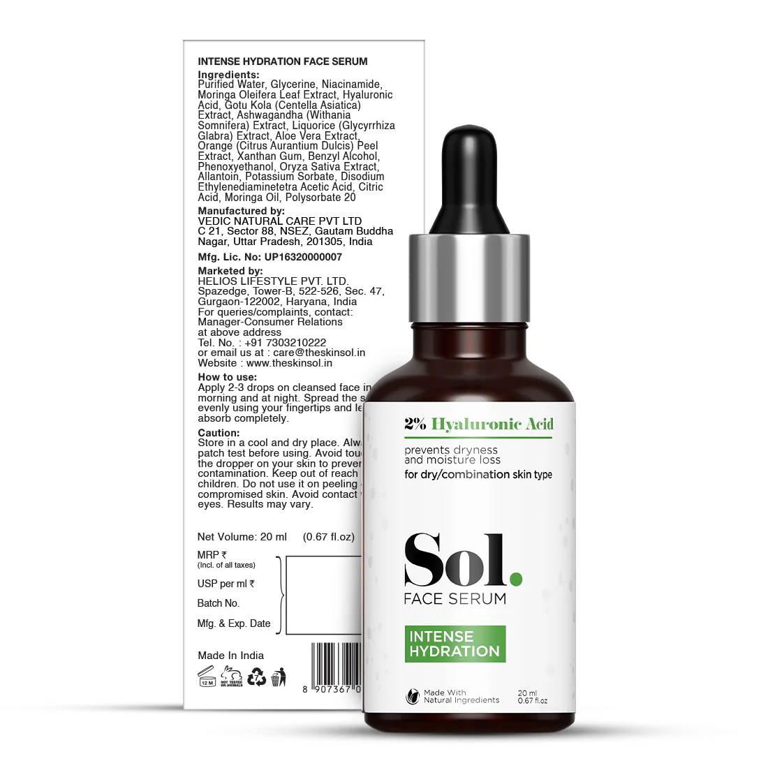 Sol. 2% Hyaluronic Acid Intense Hydration Face Serum - Image 9
