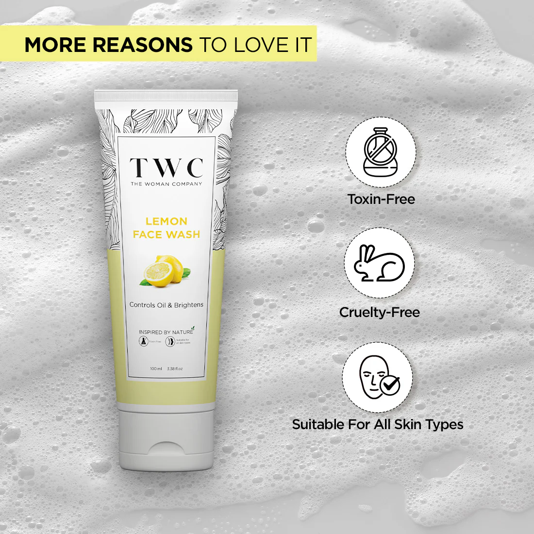 The Woman Company | Lemon Face Wash (100ml) - Image 5