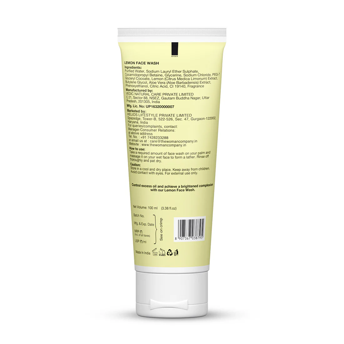 The Woman Company | Lemon Face Wash (100ml) - Image 6