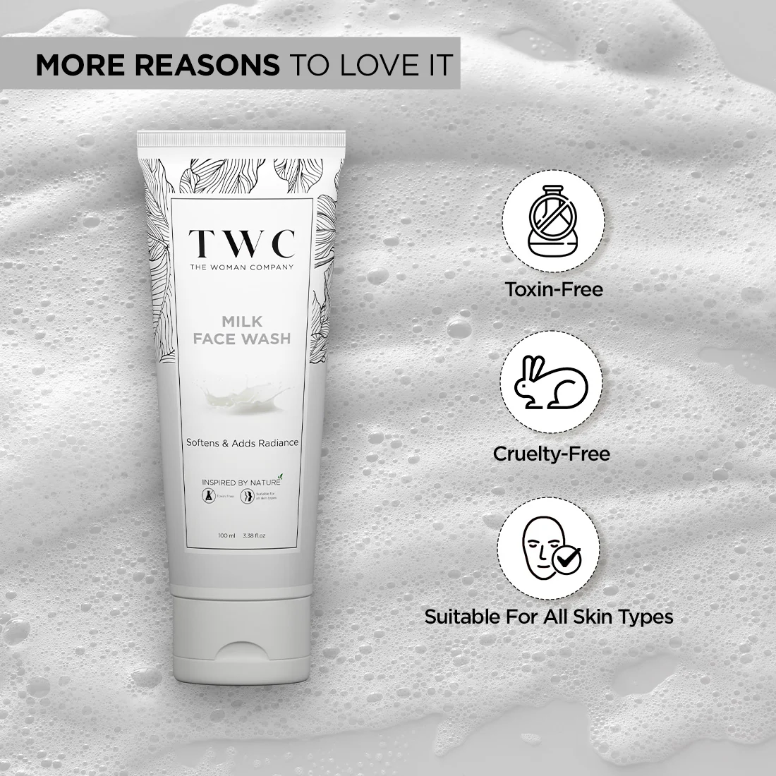 The Woman Company | Milk Face Wash (100ml) - Image 6