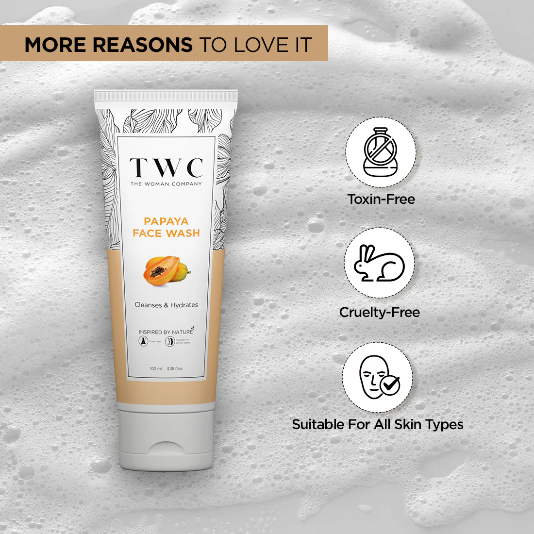 The Woman Company | Papaya Face Wash (100ml) - Image 6
