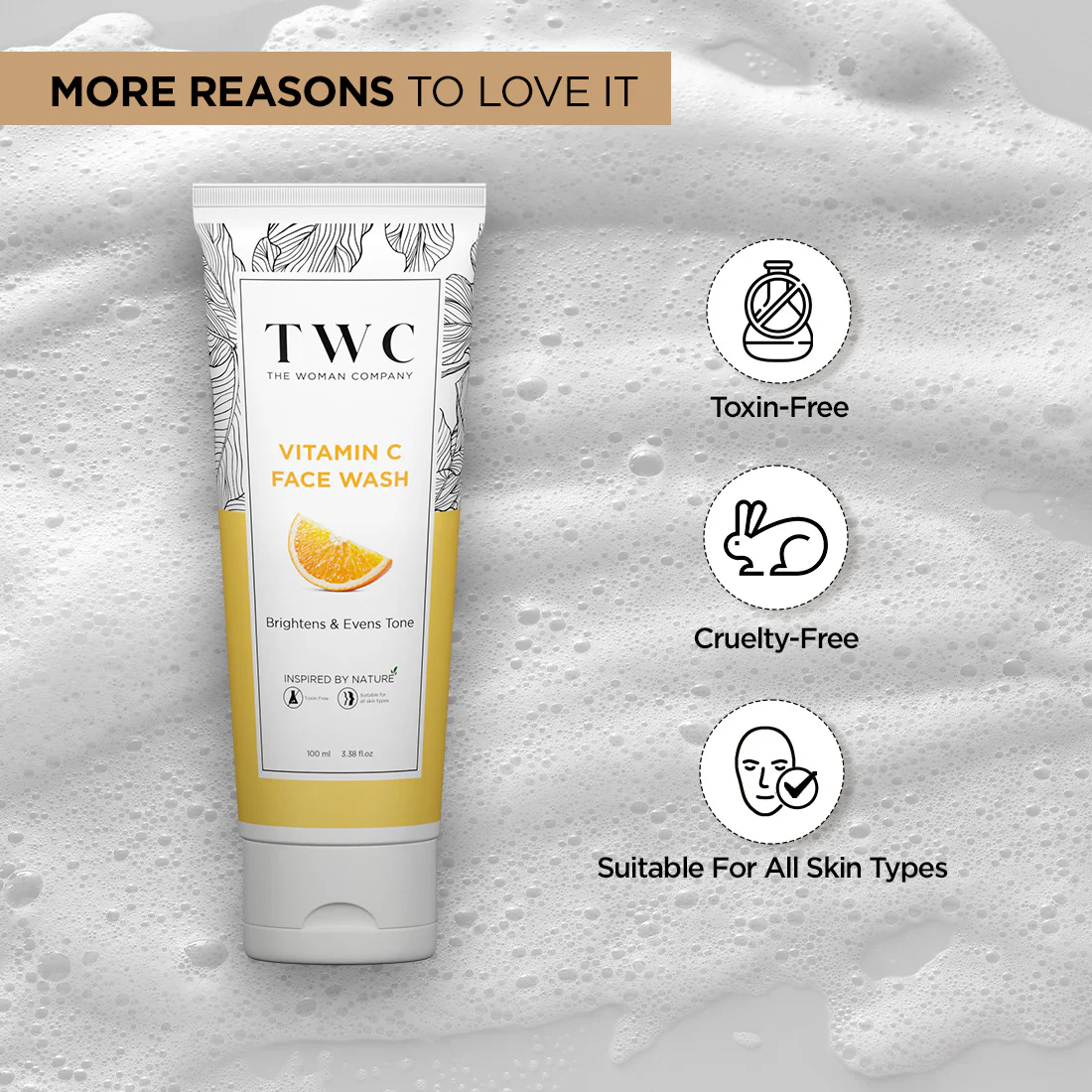 The Woman Company | Vitamin C Face Wash (100ml) - Image 4