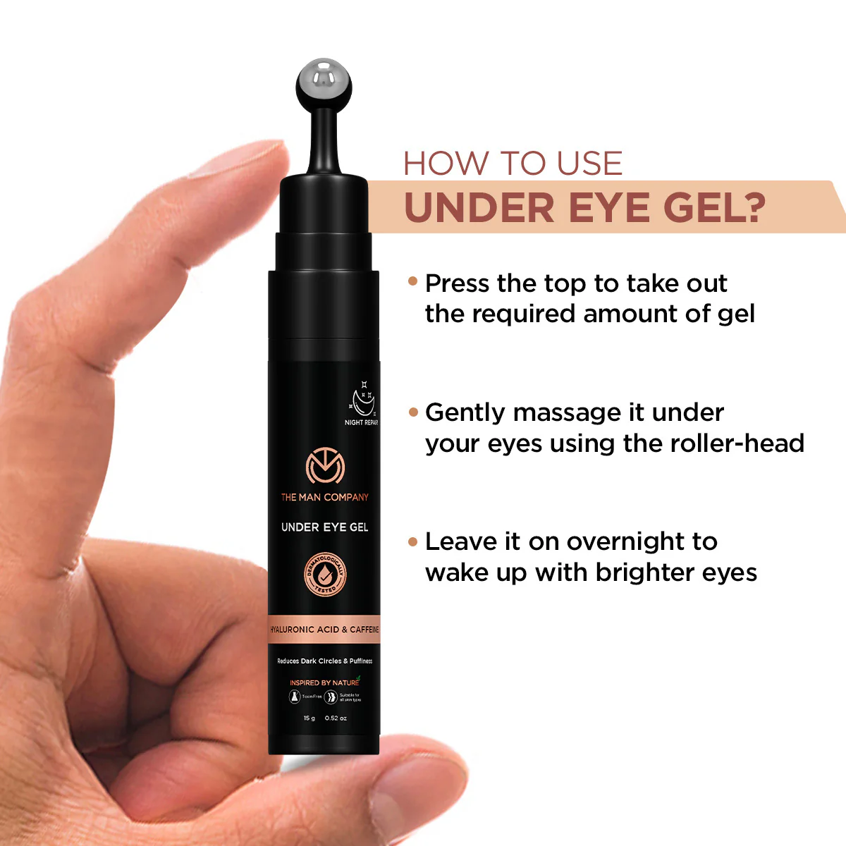Under Eye Gel | Caffeine & Hyaluronic Acid (15g) - Image 14