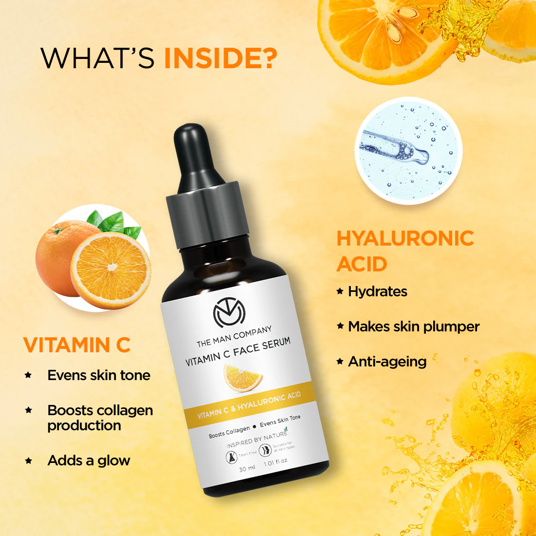 Vitamin C Face Serum | Vitamin C & Hyaluronic Acid (30ml) - Bulk Buy - Image 2