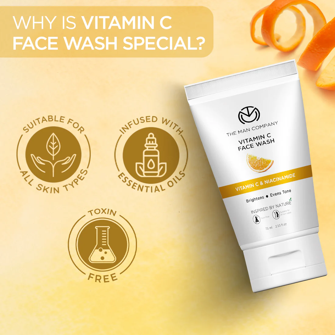 Vitamin C Face Wash | Vitamin C & Niacinamide (75ml) - Image 7